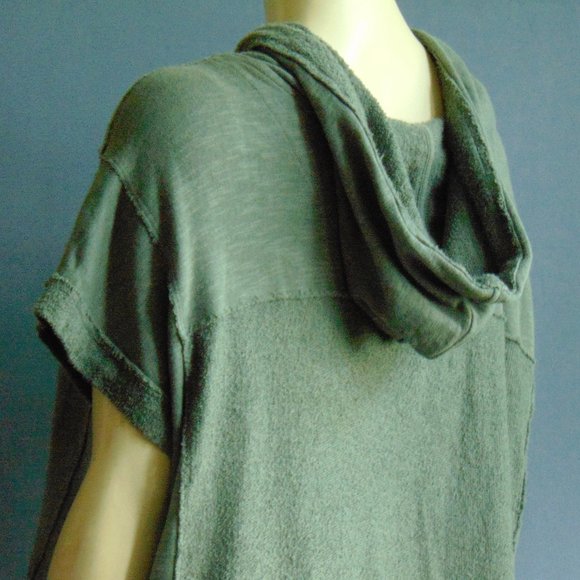 Saturday Sunday Olive Oversized Hoodie Top XS - Picture 6 of 7